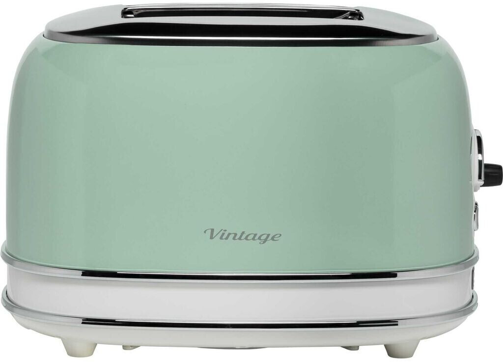 توستر نان آریته ایتالیا مدل Ariete Vintage 00C0155 | رنگ سبز | طراحی کلاسیک دارای دو شیار نان